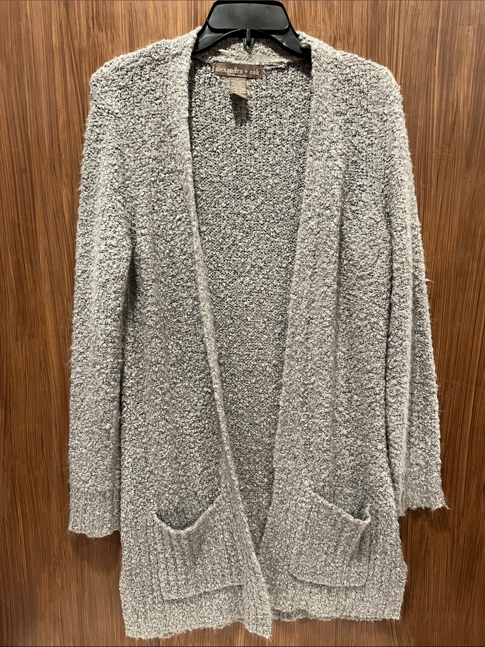 Alexandra + Oak Long Gray Sweater